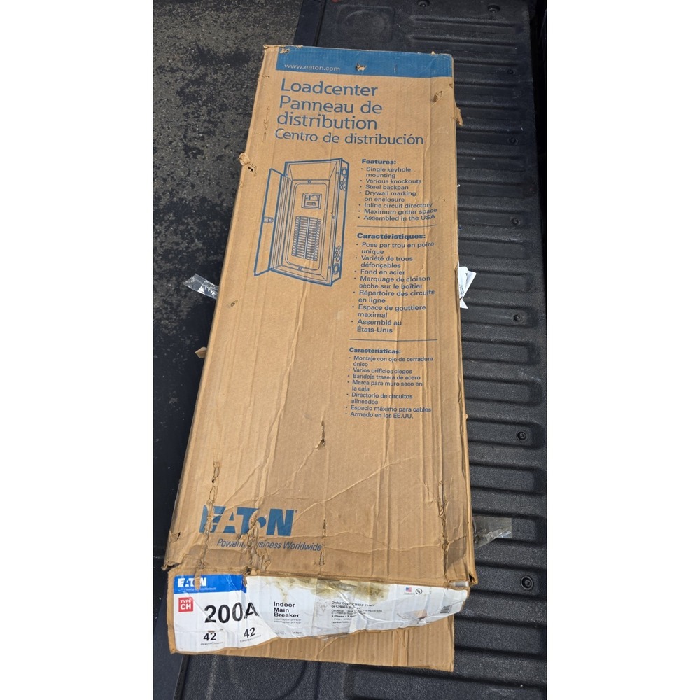 EATON CORPORATION CH42B200K LOAD CENTER 200A 3W 1 PH